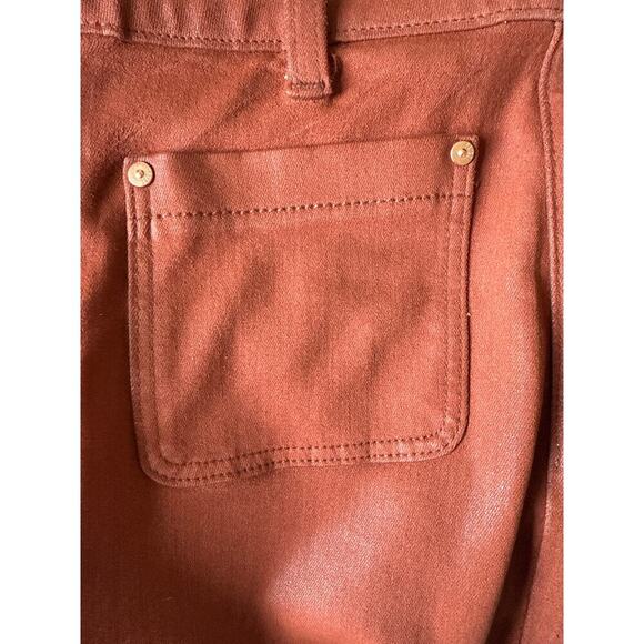 PAIGE Women's Leenah Ankle Patch Pockets Clay Sunset Luxe Coating Size 29 - Picture 10 of 16